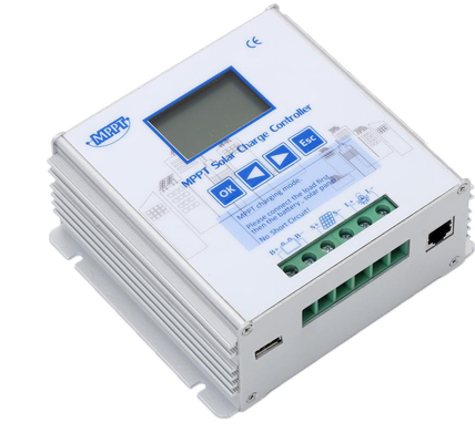 Off Grid System เครื่องชาร์จแบตเตอรี่พลังงานแสงอาทิตย์ MPPT 30A 12V 24V สำหรับแผงโซลาร์เซลล์