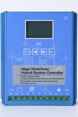 CE MPPT คอนโทรลเลอร์ชาร์จพลังงานแสงอาทิตย์ 12V 24V Wind Solar Hybrid Controller