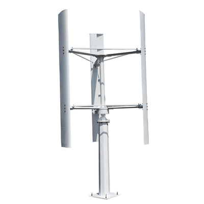 5kw H ประเภท 3kw กังหันลมแนวตั้งใบมีดป้องกันการกัดกร่อน Vawt Wind Turbine Design