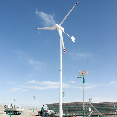 กังหันลมแนวนอน 3Ph 10KW 20KW 220V 380V โรงไฟฟ้าพลังงานลมแนวนอน