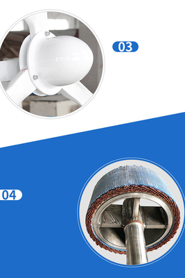96V 220V เพลาแนวนอนกังหันลม 3Ph Off Grid Wind Generator