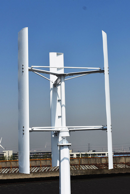 10KW แกนแนวตั้ง Turbine เครื่องกำเนิดลมแนวตั้งขนาดเล็ก 3 ใบมีดสำหรับไฟฟ้าในครัวเรือน